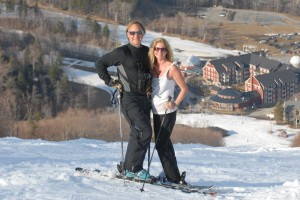 Win Smith and his wife, Lili Ruane, at Sugarbush Resort.